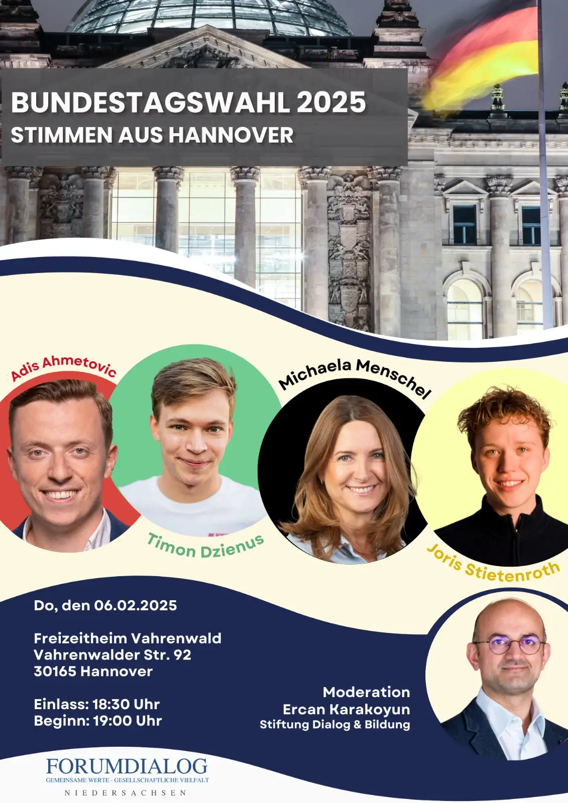 Rückblick: Podiumsdiskussion zur Bundestagswahl 2025 – Stimmen aus Hannover