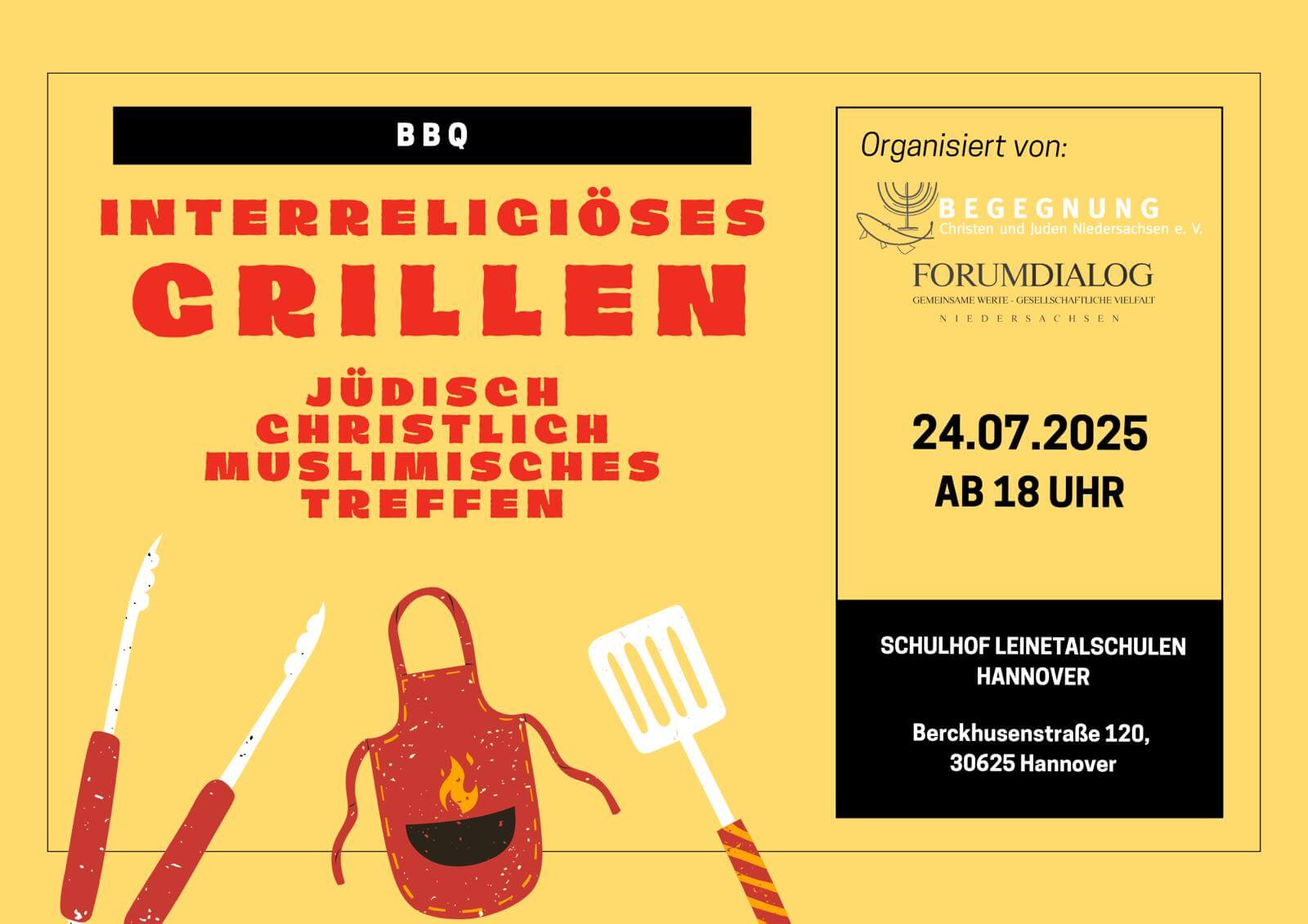Interreligiöses Grillen in Hannover